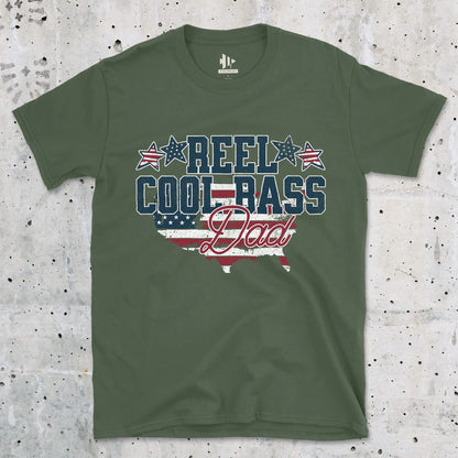 Military Green, Reel Cool Bass Dad Tee – fish-room