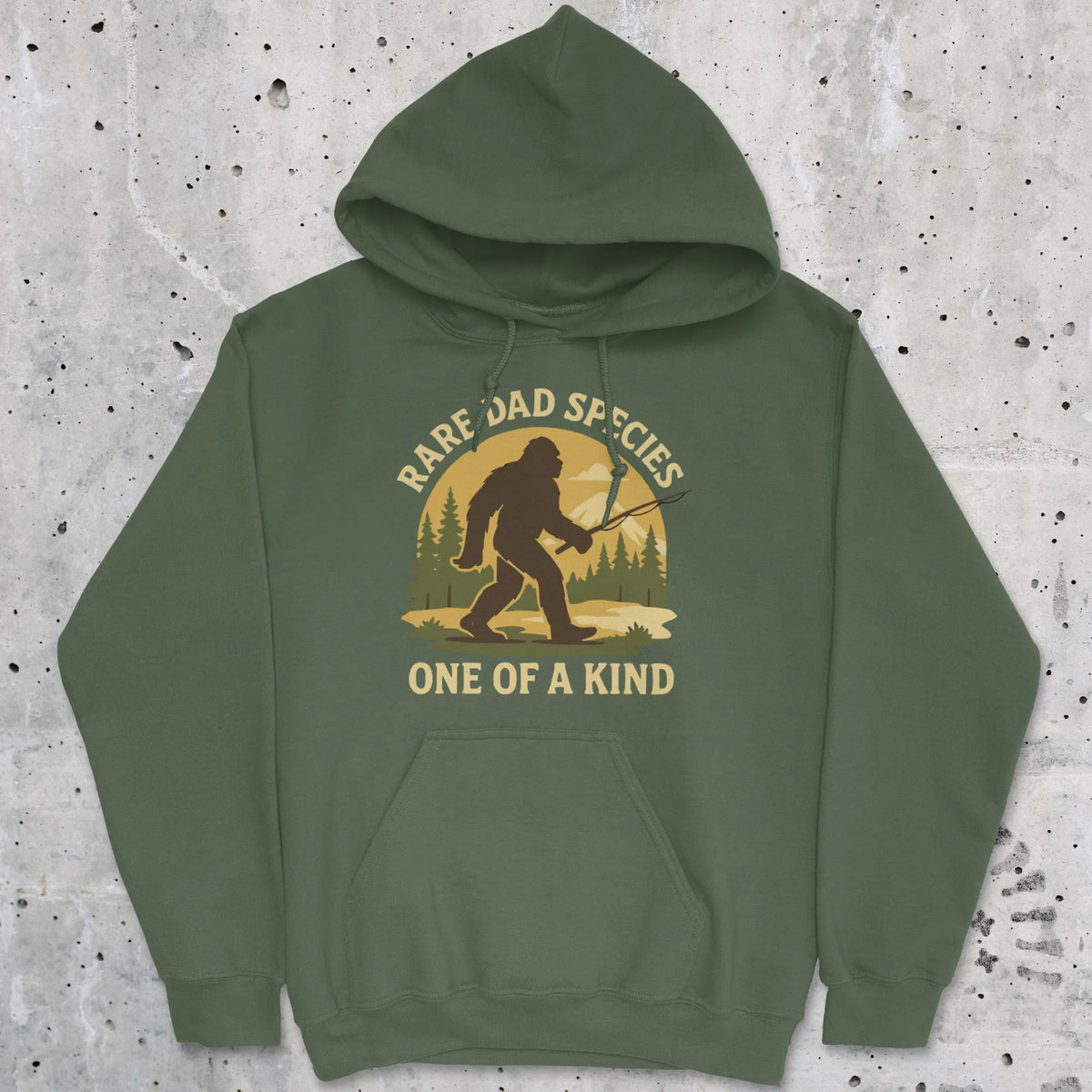 Military Green, Rare Dad Species – One of a Kind Hoodie – fish-room