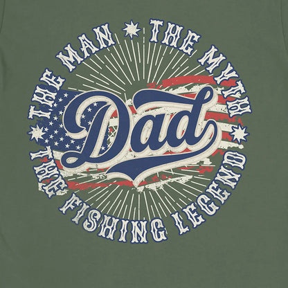 Military Green, Legendary Dad Fishing Tee – fish-room