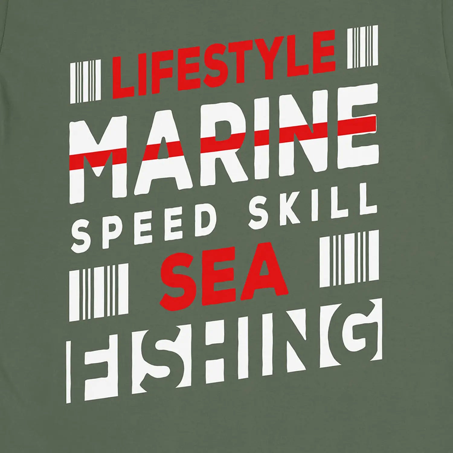 Military Green, Marine Speed Skill Tee – fish-room