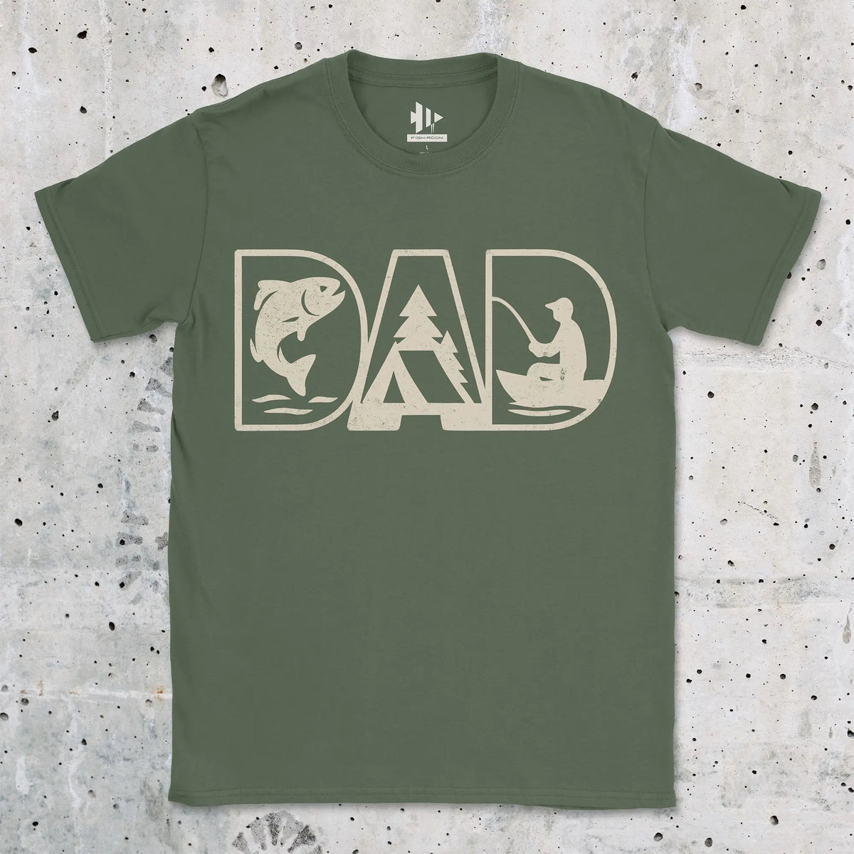 Military Green, Dad Tee – fish-room