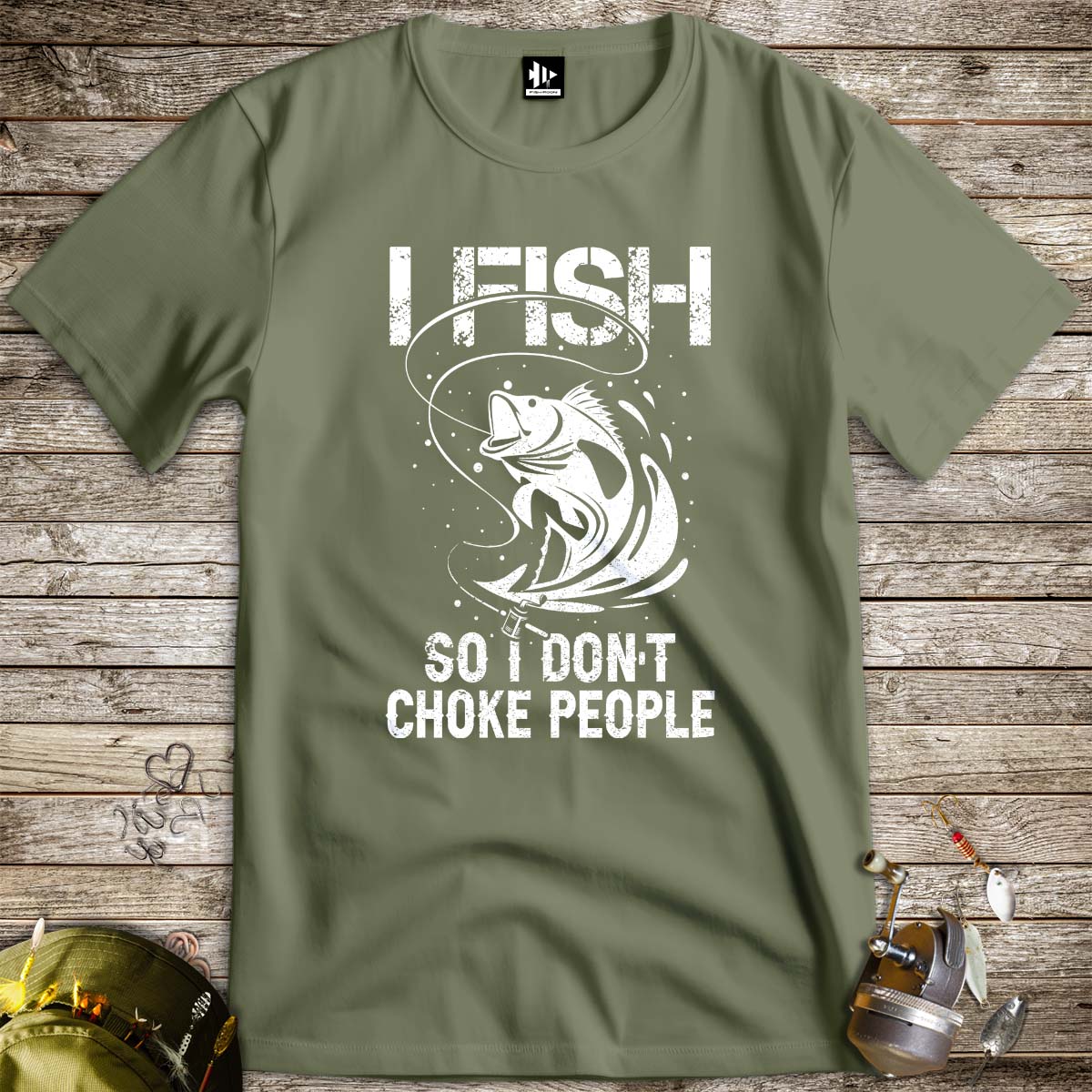 Fish Not to Choke Tee-funny fishing t shirt-FISH-ROOM LLC
