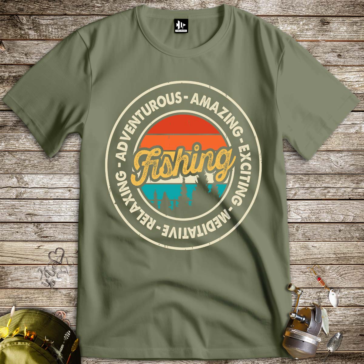 Adventurous Fishing Tee-funny fishing t shirt-FISH-ROOM LLC