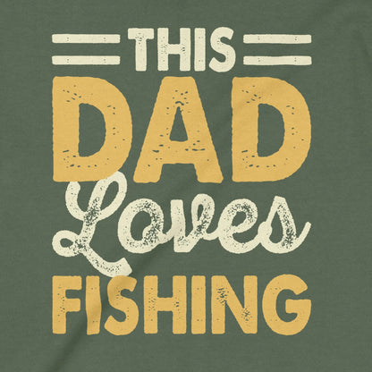 Military Green, This Dad Loves Fishing Crewneck Sweatshirt – fish-room