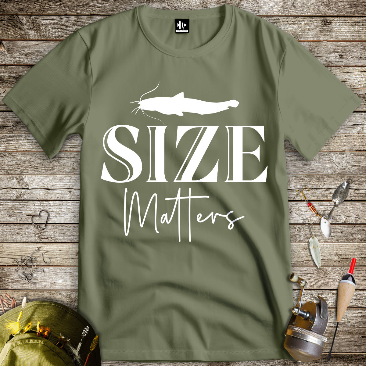 Size Matters Tee-funny fishing t shirt-FISH-ROOM LLC