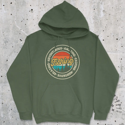 Military Green, Adventurous Fishing Hoodie – fish-room