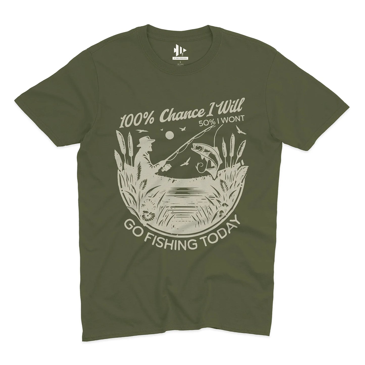100% Fishing Day Tee