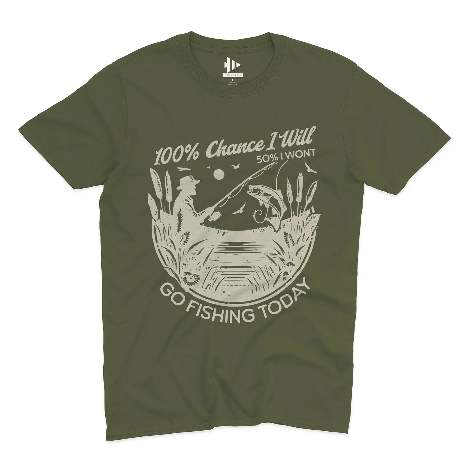 100% Fishing Day Tee