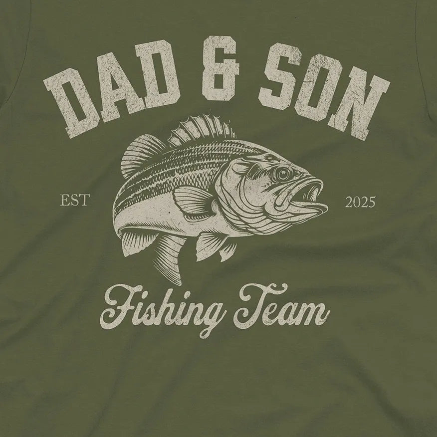 Dad & Son Fishing Team Tee