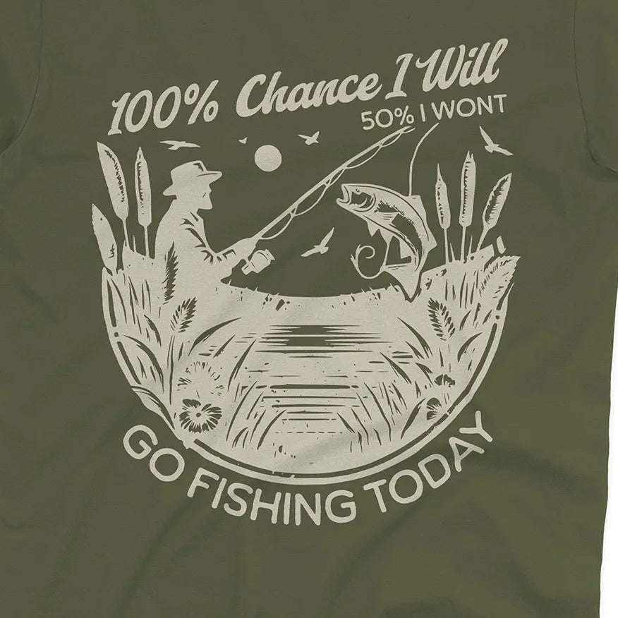 100% Fishing Day Tee