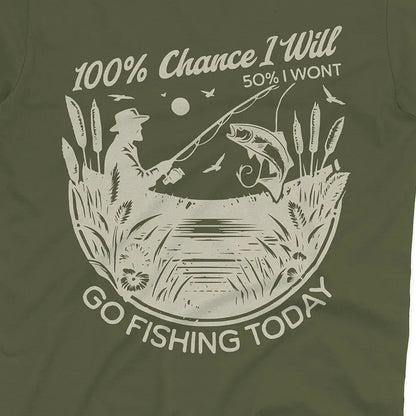 100% Fishing Day Tee