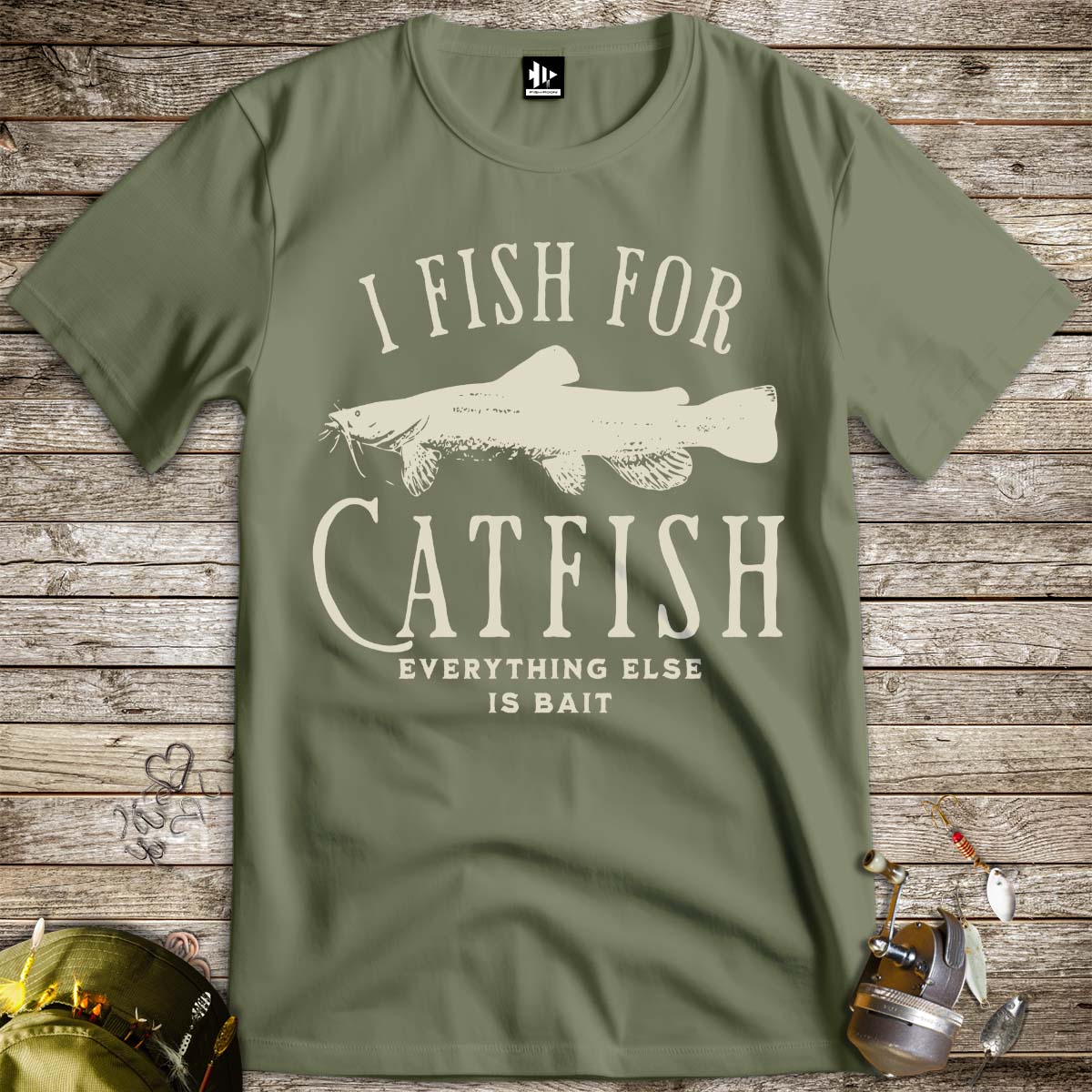 I Fish For Catfish, Everything Else Is Bait Tee-funny fishing t shirt-FISH-ROOM LLC