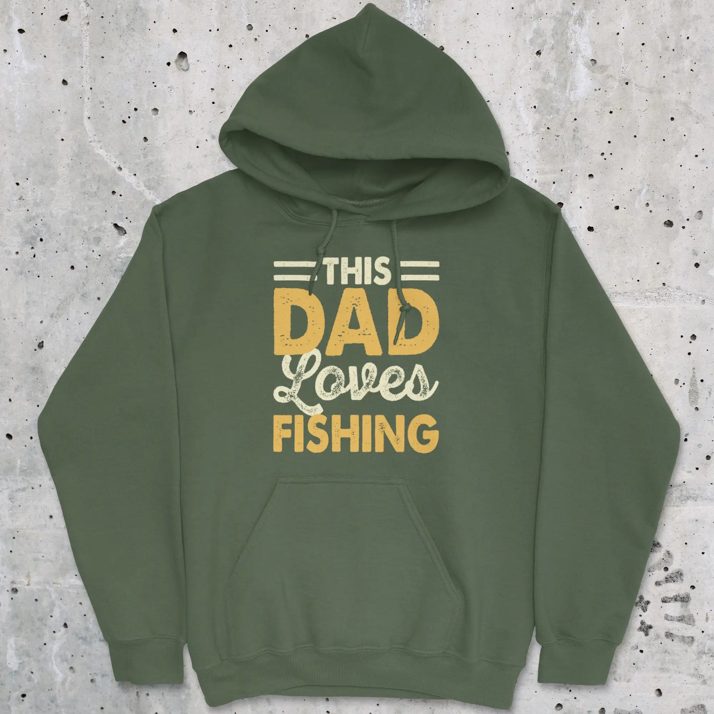 Military Green, This Dad Loves Fishing Hoodie – fish-room