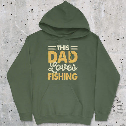Military Green, This Dad Loves Fishing Hoodie – fish-room