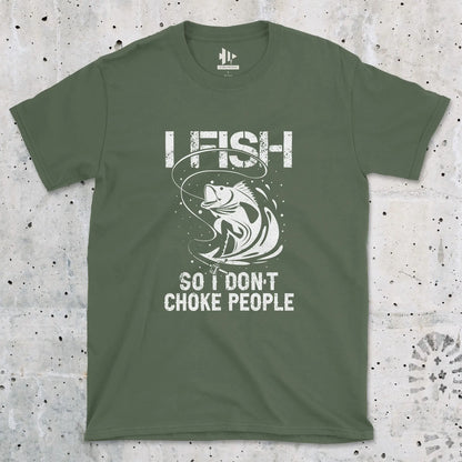 Military Green, Fish Not to Choke Tee – fish-room