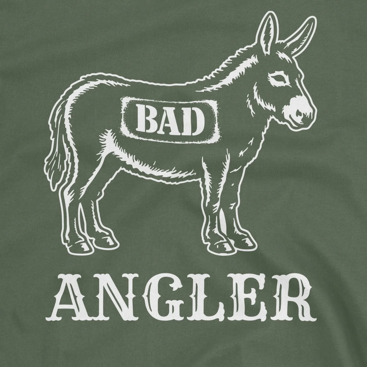 Militery Green, Bad Ass Angler Tee – fish-room