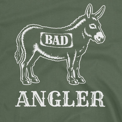 Militery Green, Bad Ass Angler Tee – fish-room