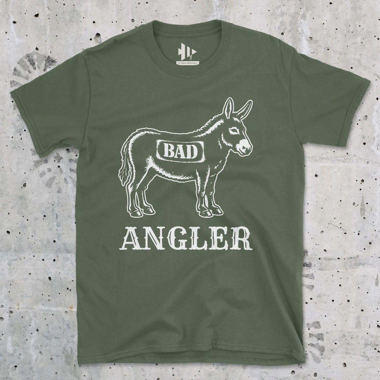 Military Green, Bad Ass Angler Tee – fish-room