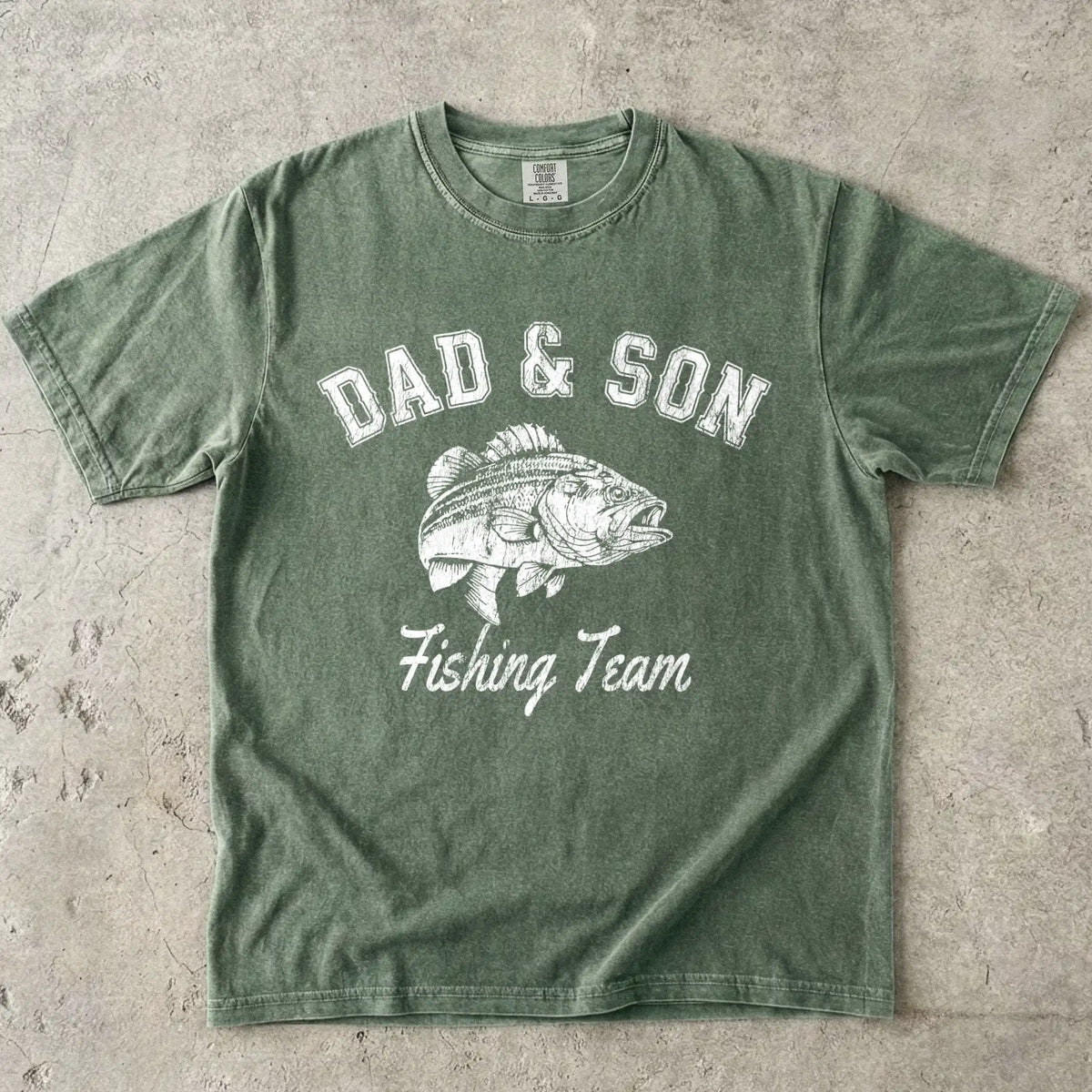 Dad and Son Fishing Team Tee