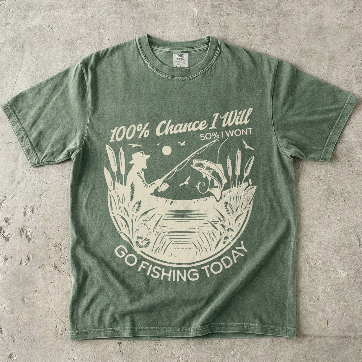 100% Fishing Day T-Shirt