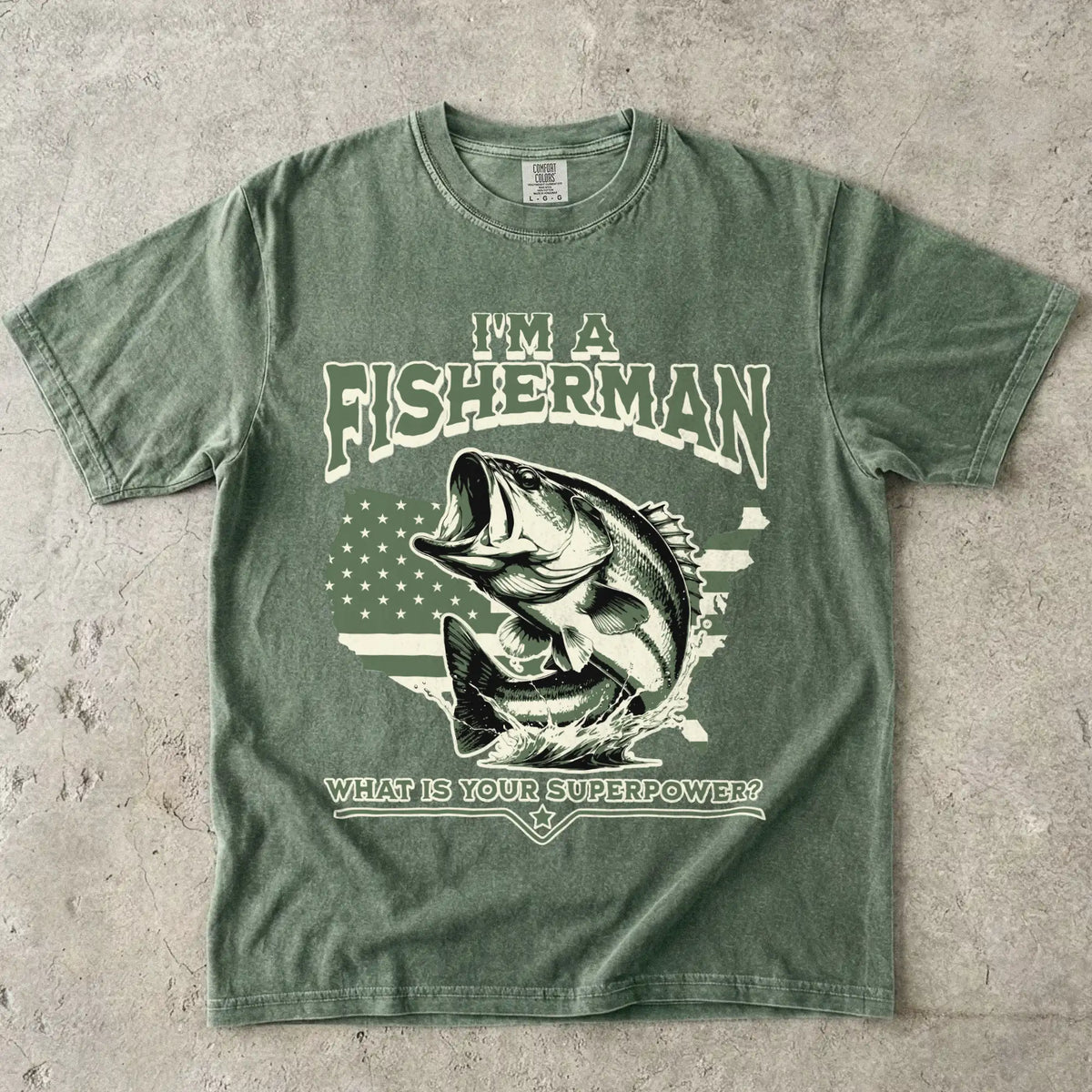 Moss, Fisherman Superpower T-Shirt – fish-room