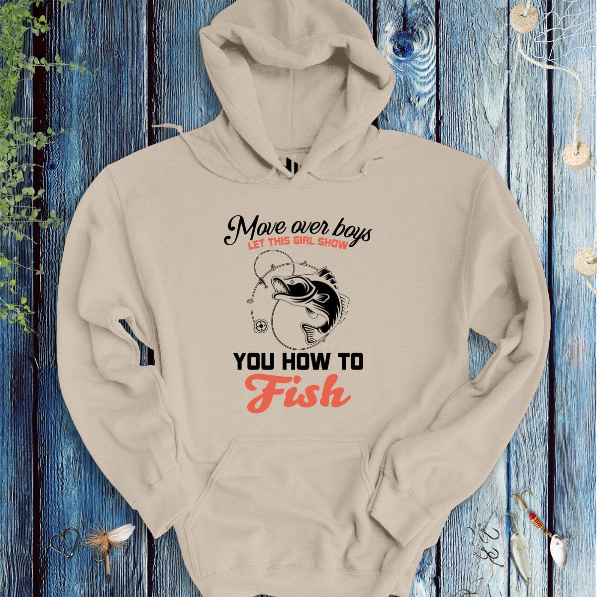 Move Over Boys! Hoodie-funny fishing t shirt-FISH-ROOM LLC