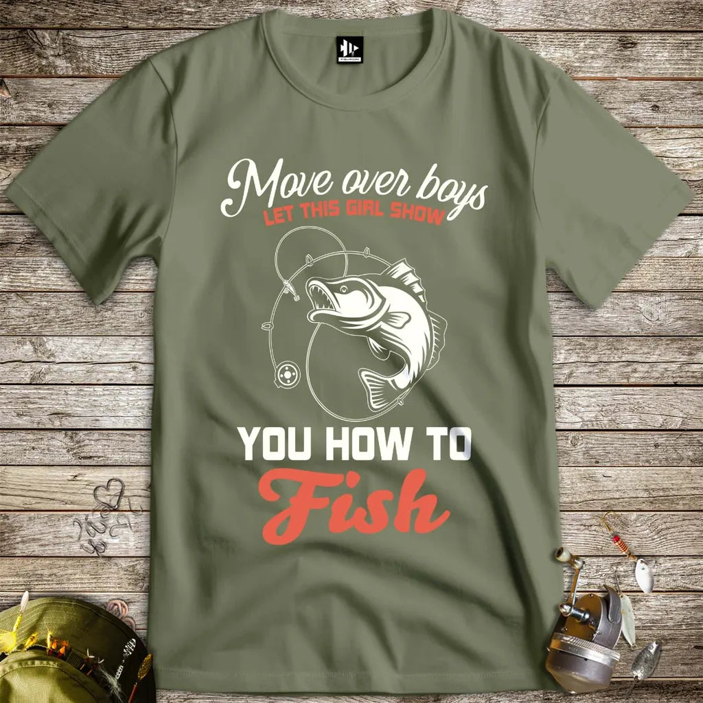 Move Over Boys Tee - FISH - ROOM LLC