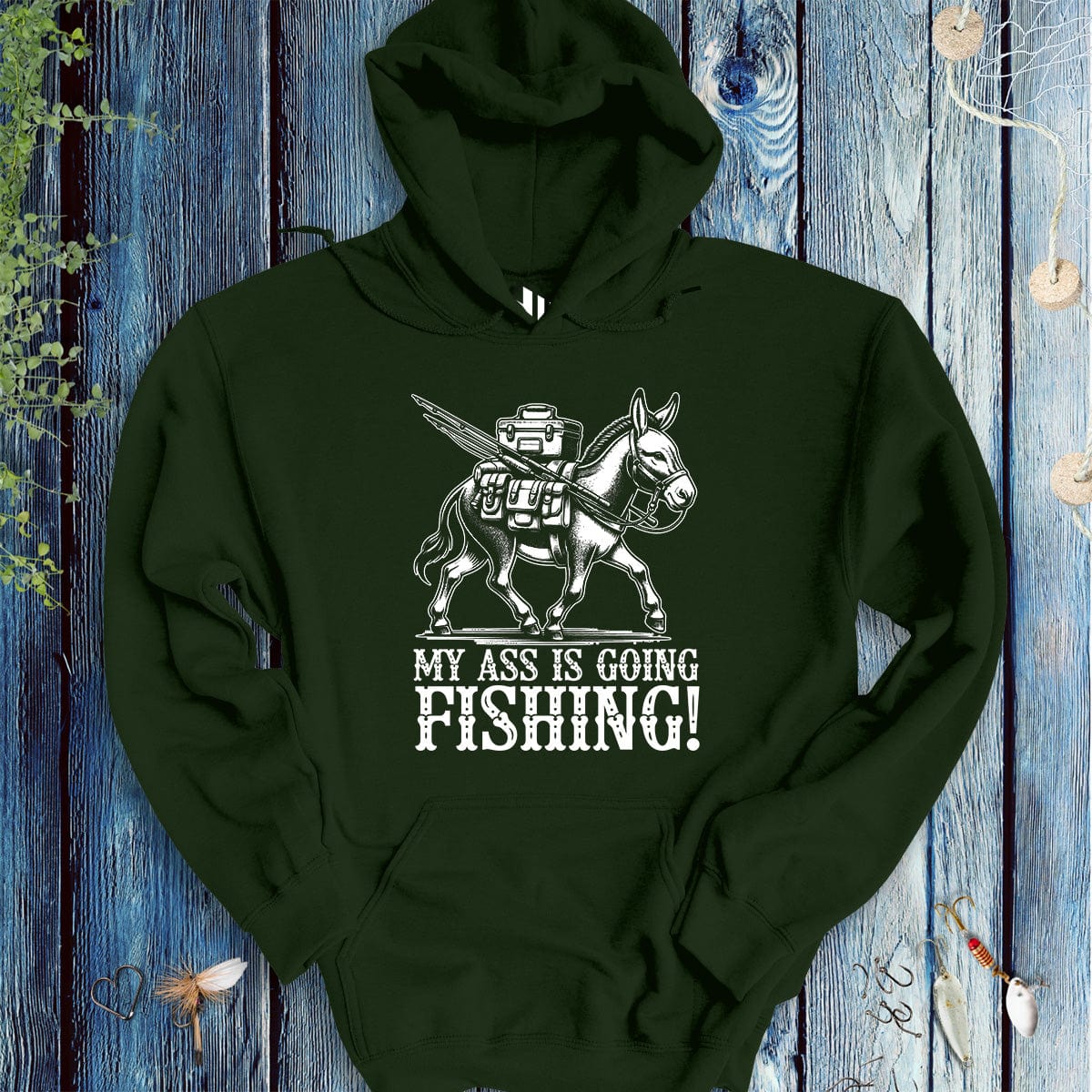 My Ass is Going Fishing! Hoodie-funny fishing t shirt-FISH-ROOM LLC