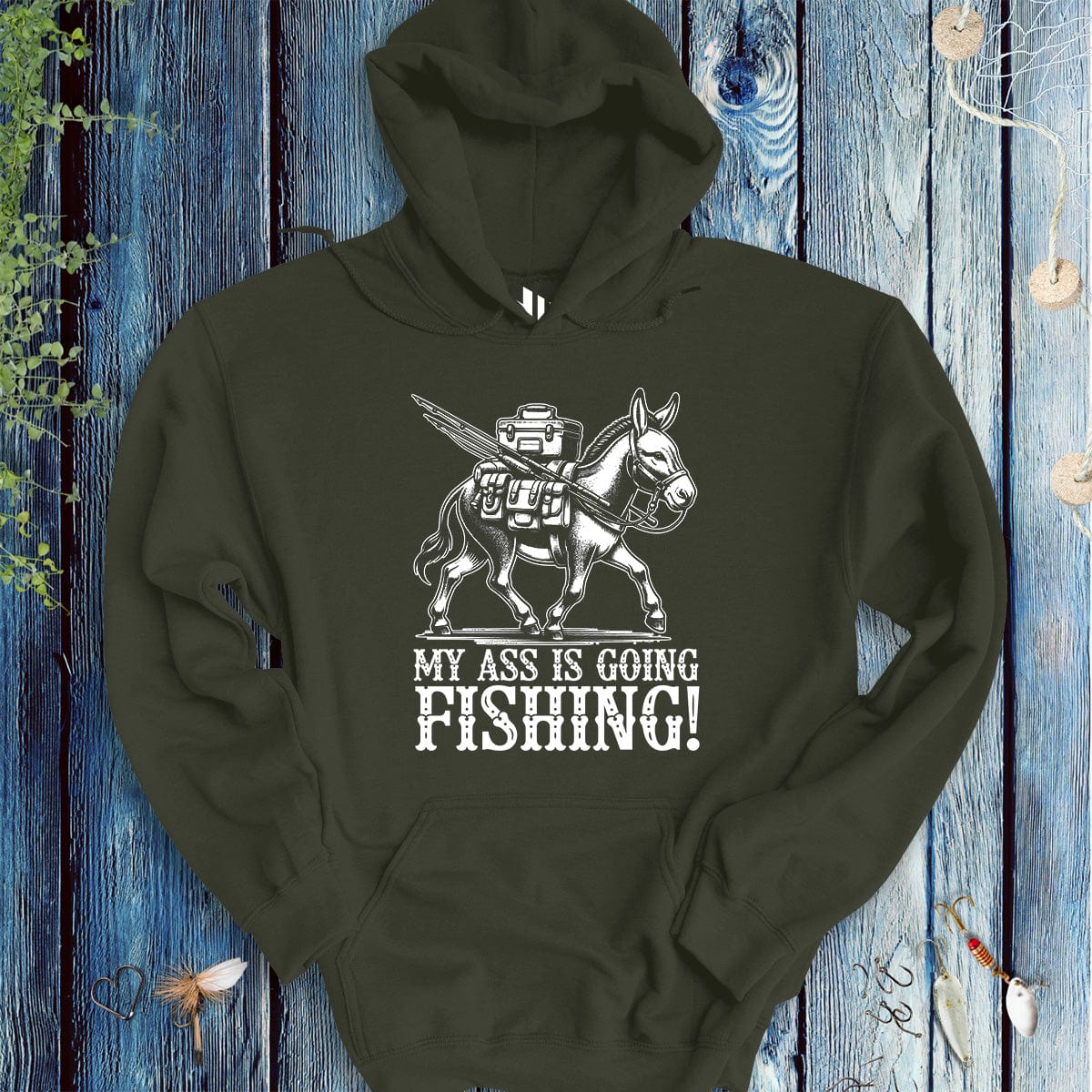 My Ass is Going Fishing! Hoodie-funny fishing t shirt-FISH-ROOM LLC