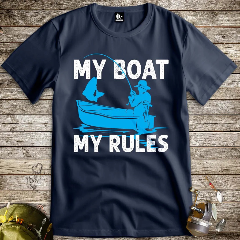 My Boat My Rules Tee - FISH - ROOM LLC