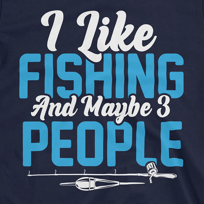 I Like Fishing Tee Navy T-Shirt