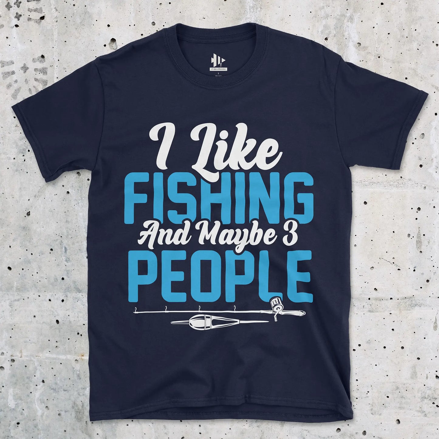 I Like Fishing Tee Navy T-Shirt