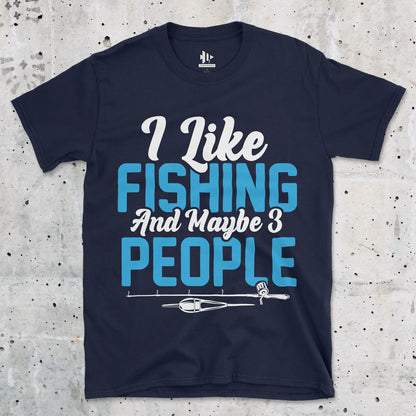 I Like Fishing Tee Navy T-Shirt