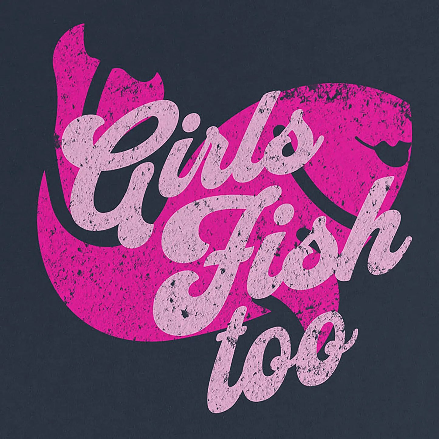 Navy, Girls Fish Too Ladies’ Tee – fish-room