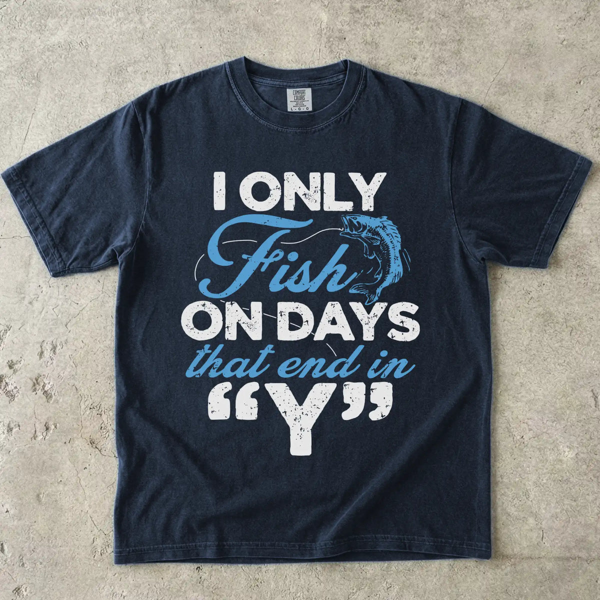 Navy, ‘Y’-Day Fishing T-Shirt – fish-room