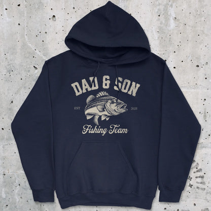 Navy, Dad & Son Fishing Team Hoodie – fish-room