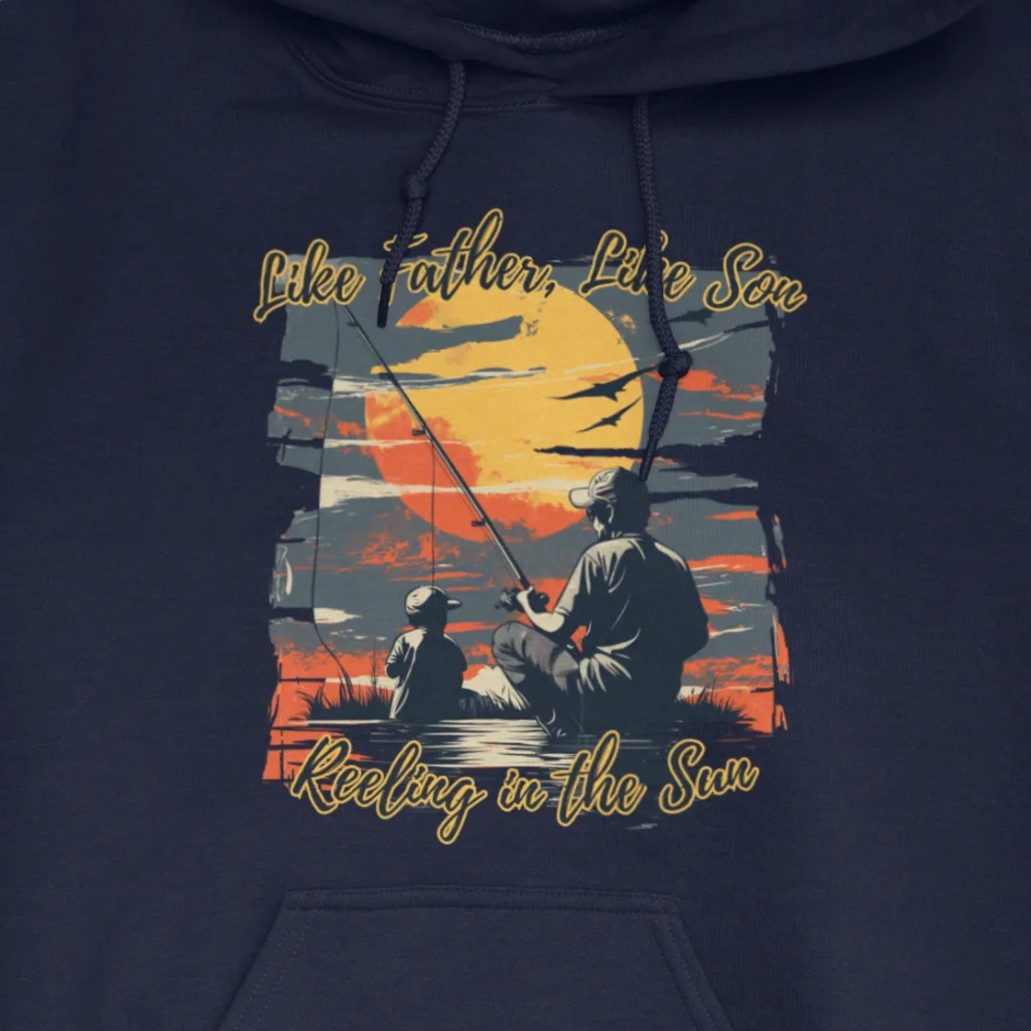 Navy, Like Father Like Son Hoodie – fish-room