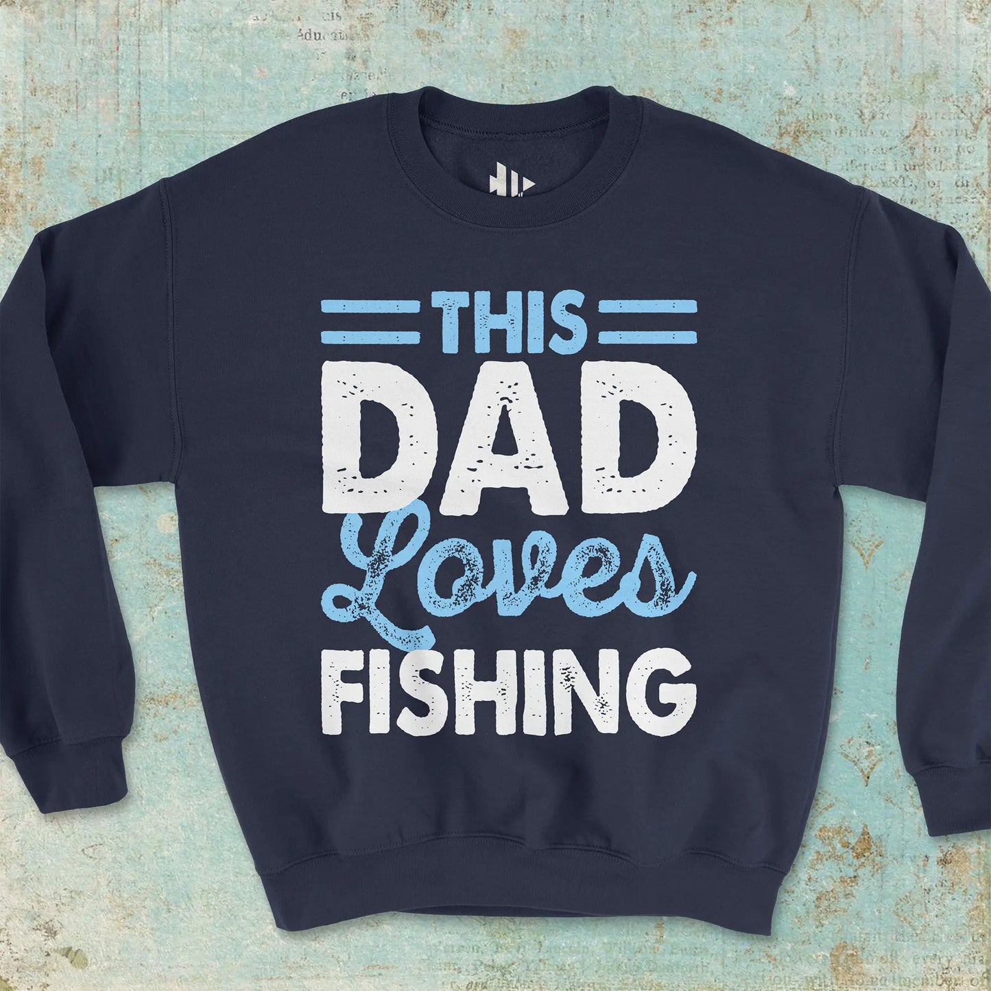 This Dad Loves Fishing Crewneck Sweatshirt