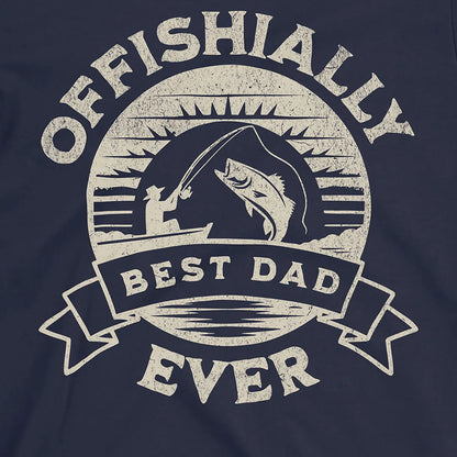 Navy, Offishially Best Dad Ever Tee – fish-room