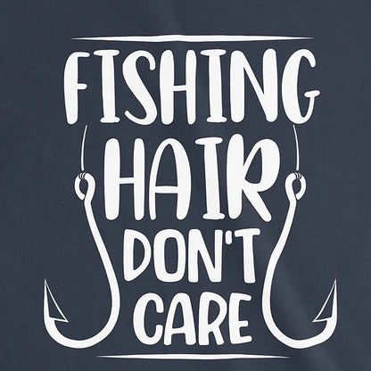 Navy, Fishing Hair Don't Care Ladies’ Tee – fish-room