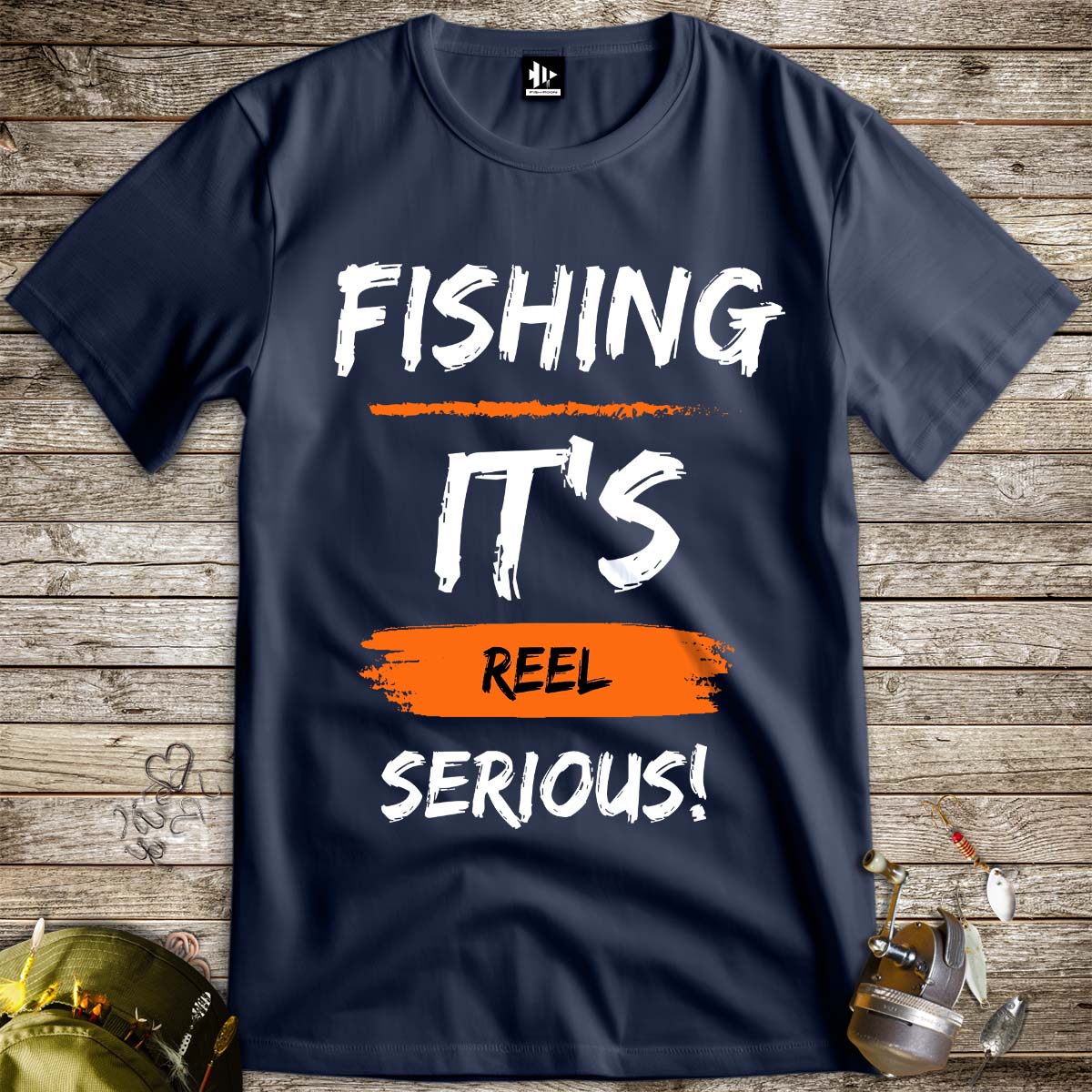 Fishing, it's reel serious! Tee-funny fishing t shirt-FISH-ROOM LLC