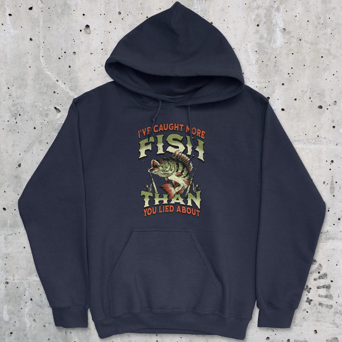 Navy, I've Caught More Fish Than You've Lied About Hoodie – fish-room