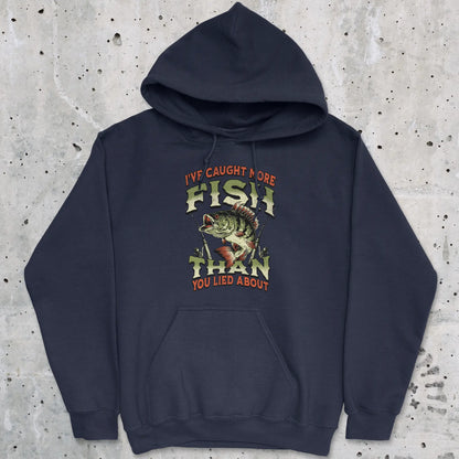 Navy, I've Caught More Fish Than You've Lied About Hoodie – fish-room