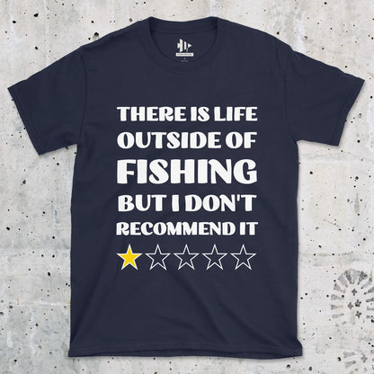 Navy, There is life outside of fishing, but I don't recommend it Tee – fish-room