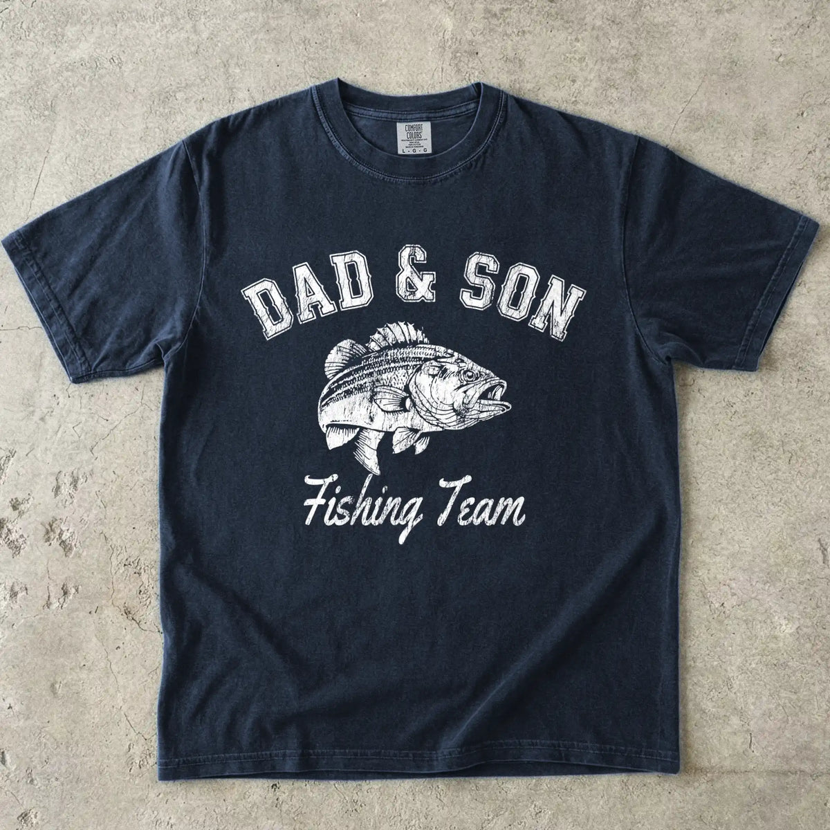 Dad and Son Fishing Team Tee