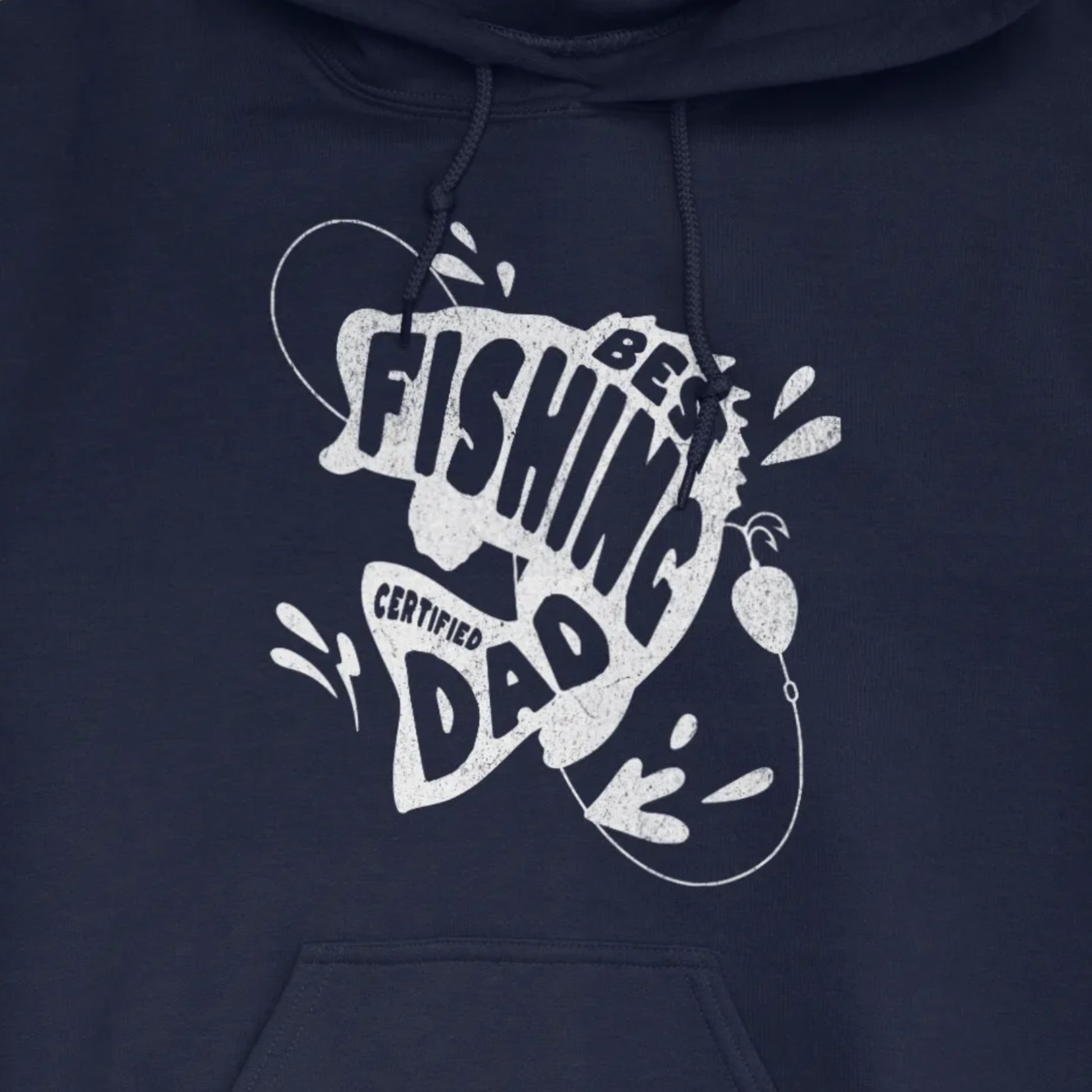 Navy, Certified Best Fishing Dad Hoodie – fish-room