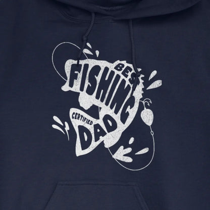 Navy, Certified Best Fishing Dad Hoodie – fish-room