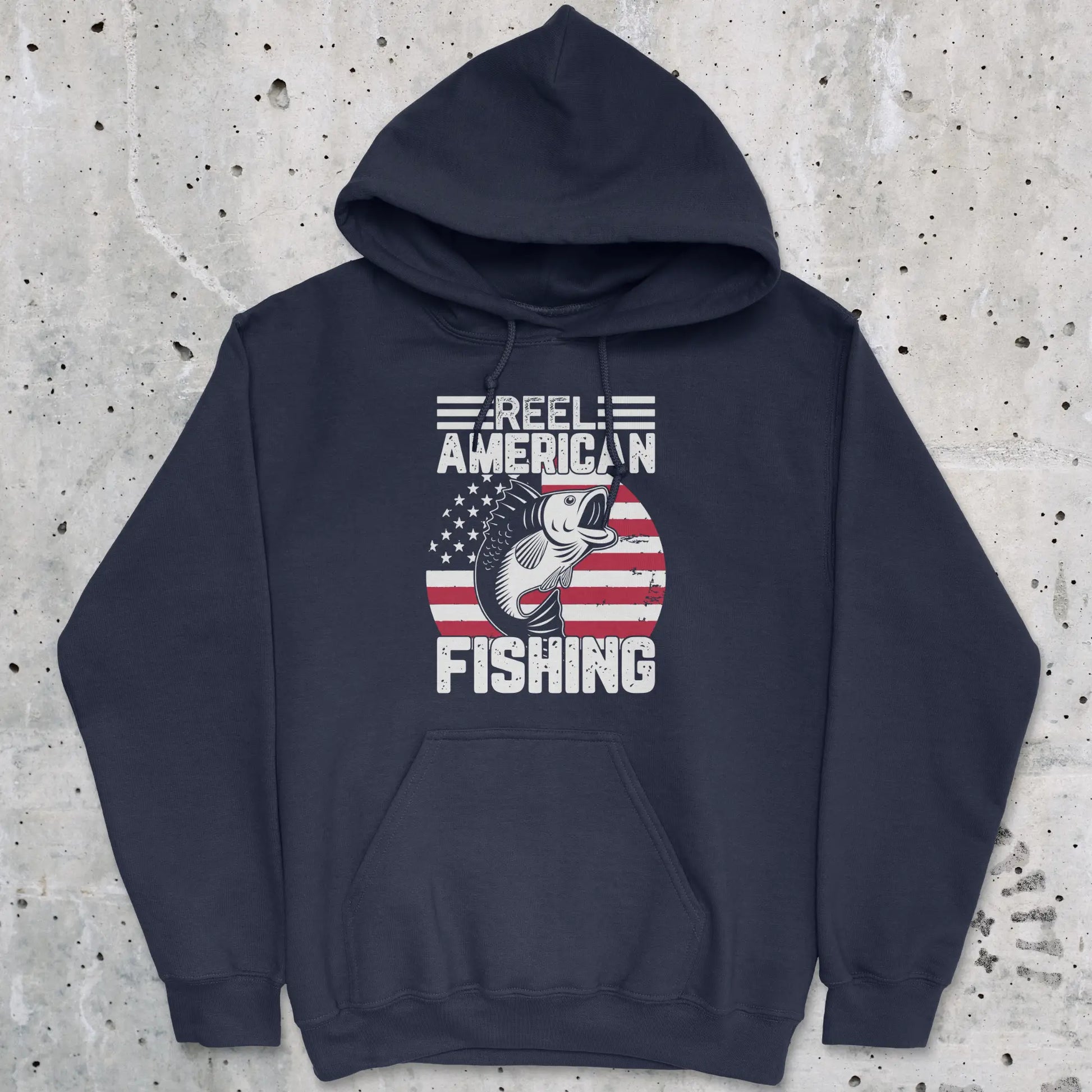 Navy, Reel American Fishing Hoodie – fish-room