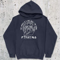 Navy, The World is Going Crazy, I'm Going Fishing Hoodie – fish-room