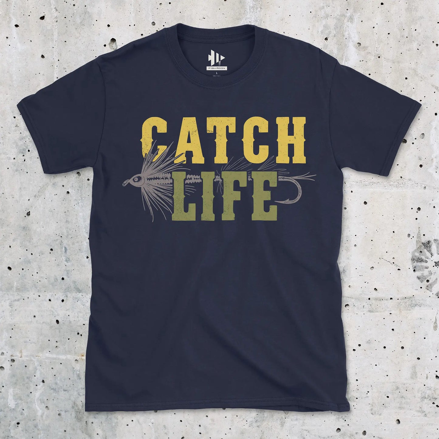Navy, Catch Life Tee – fish-room